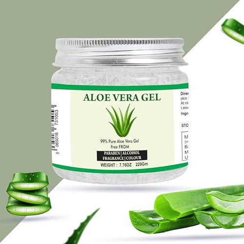 100% Pure Aloe Vera Gel for Moisturizing Face, Skin & Hair (7.76 oz) - Image 5
