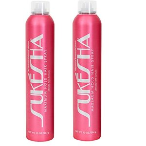 Sukesha Maximum Hold Hair Spray 10 oz Duo Set Two Pack