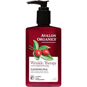 Avalon Organics CoQ10 Rosehip Wrinkle Therapy Cleansing Milk 8.5 Oz