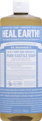 Dr. Bronner?s Unscented Organic Soap, 32 oz, 18 Uses - Image 2