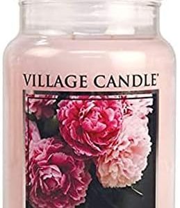 Fresh Cut Peony Scented Candle, Large Glass Apothecary Jar, 21.25 oz