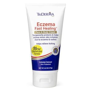 TriDerma Eczema Cream 6oz Fast Relief for Face and Body