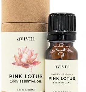 Organic 10ml Pink Lotus Essential Oil 100% Pure for Aromatherapy Relaxation