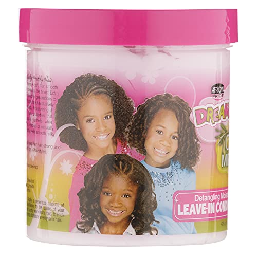 African Pride Dream Kids Olive Miracle Leave-In Conditioner, 15 Oz - Moisturizes Curls - Image 2