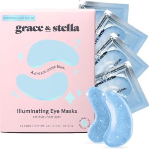 Grace & Stella Under Eye Masks (24 Pairs) - Reduce Dark Circles, Vegan, Cruelty-Free