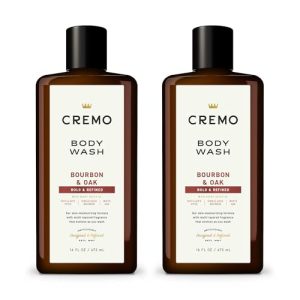 Cremo Bourbon & Oak Body Wash 16 Fl Oz (2-Pack)