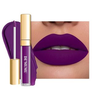 DE'MUMU Purple Matte Liquid Lipstick, Long-Lasting, Smudge-Proof, Cruelty-Free (DM22)