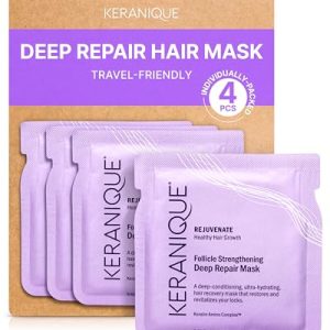 Keranique Hair Mask - Deep Repair and Hydration for Damaged, Fine Hair with Keratin