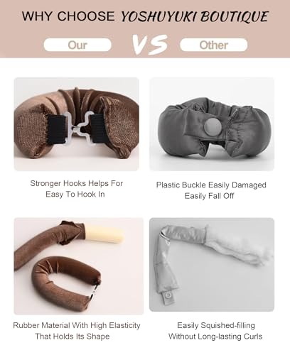 Heatless Overnight Hair Curling Set - Silk Rods & Headband for Short Hair - Image 5