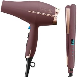 Conair Limited Edition Bundle: INFINITIPRO Hair Dryer & 1-inch Flat Iron - Plum