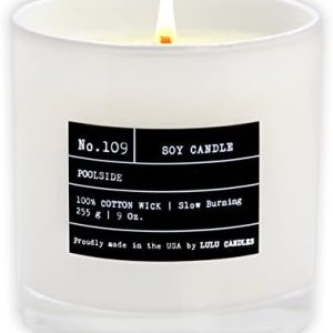 Lulu Candles Poolside Luxury Scented Soy Candle 9 Oz Hand Poured