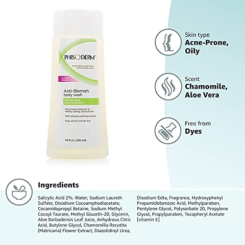 Physiogel Anti-Blemish Acne Body Wash 10 oz Large Size - Image 7