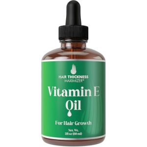 2oz Thick Hair Growth Vitamin E Oil Serum for Dry Frizzy Hair