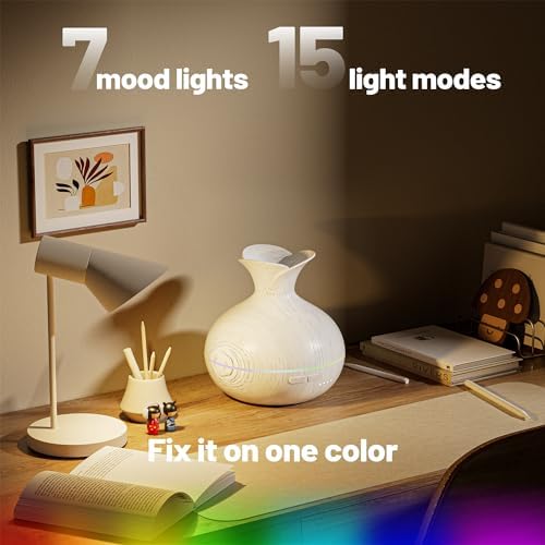 300ml Portable Ultrasonic Essential Oil Diffuser with 15 Color Options - Image 5