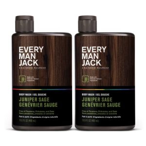 Every Man Jack Hydrating Body Wash, Juniper Sage, 2pk