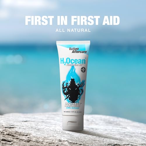 H2Ocean Aquatat Tattoo Healing Ointment - Fragrance-Free Aftercare Cream with Vitamins, 1.75 oz - Image 5