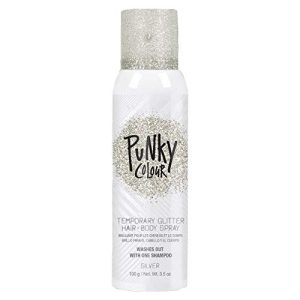 Punky 3.5oz Silver Glitter Spray for Hair, Skin, and Clothing