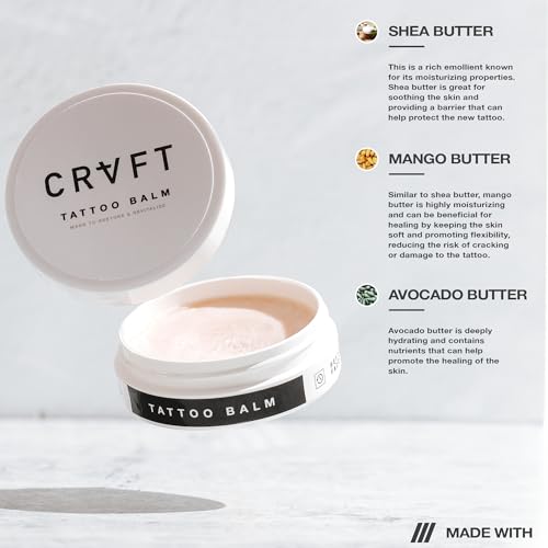 CRVFT Tattoo Balm 1oz - Travel Size Aftercare for New & Old Tattoos - Image 6