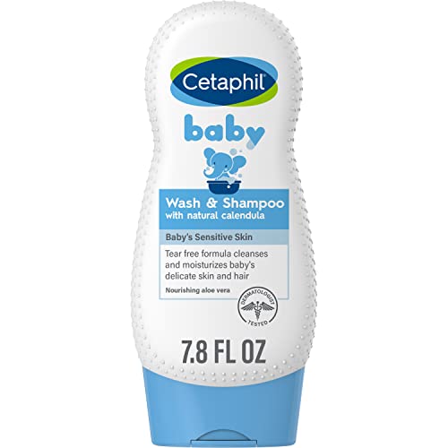 Cetaphil Tear-Free Hypoallergenic Baby Shampoo and Body Wash 7.8oz with Calendula