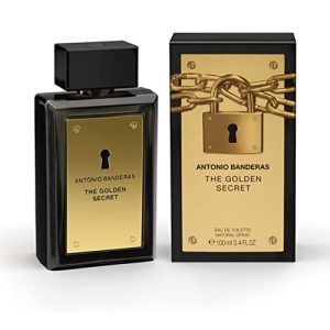 Antonio Banderas The Golden Secret Eau de Toilette for Men, 3.4 Fl Oz