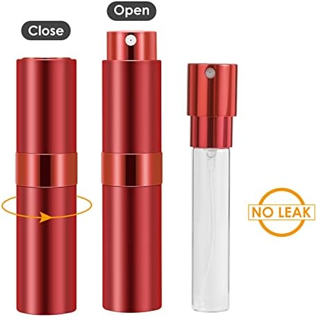 Saiveina 8ml Refillable Perfume Atomizer Travel Bottles Set of 4 Portable Easy Application - Image 3