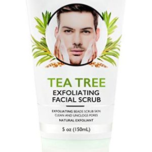 Tea Tree Turmeric Hyaluronic Acid Exfoliating Face Scrub 5 Oz Jar