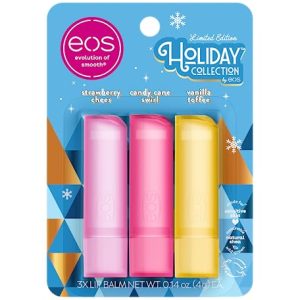 Eos Holiday Lip Balm Gift Set, 3 Flavors, 3 Count