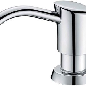 GAGALIFE Chrome Built-in Kitchen Sink Soap Dispenser 13oz Bottle