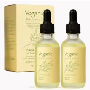 Nourishing Veganic Hair Growth Oil for Men and Women 2 Piece Set