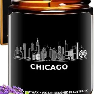 Chicago Themed Scented Candle for All Occasions Gift-Ready Souvenir