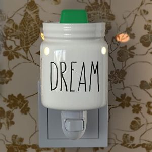Mason Jar Wax Warmer with Extra Bulb ? White