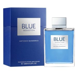 Antonio Banderas Blue Seduction Eau de Toilette for Men, 6.7 Fl. Oz - Fresh & Long Lasting