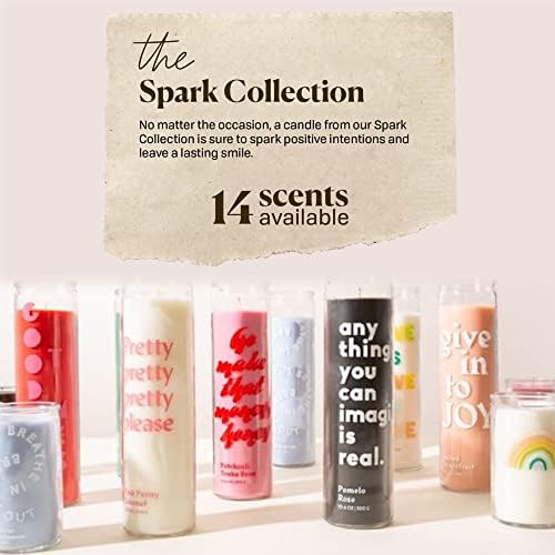 Paddywax Spark Cranberry Rosé Scented Candle, 10.6 oz Natural Wax, 2 Pack - Image 4
