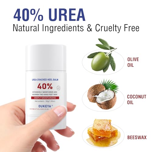 Intensive 40% Urea Cream Stick 2.5 oz for Severely Cracked Heels and Hands Relief - Image 6