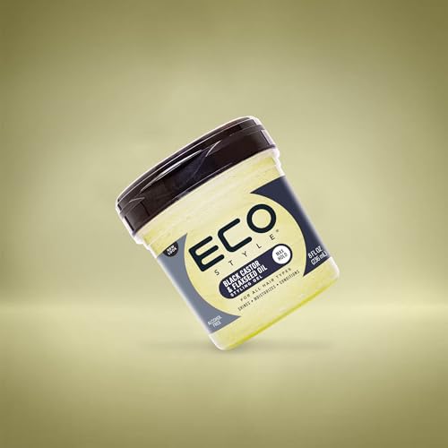Eco Style Black Castor & Flaxseed Oil Gel - Nourishes, Repairs, 8 oz - Image 3