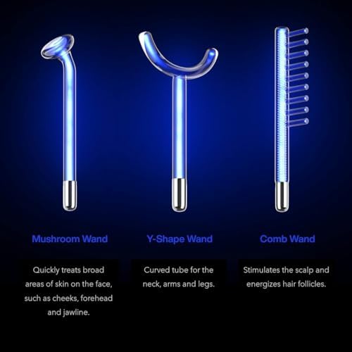 NuDerma Clinical Skin Therapy Wand - Portable Anti-Aging & Radiance Machine with 6 Wands - Image 3