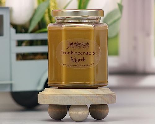 Frankincense and Myrrh Scented Soy Candle 8 oz Natural Blend - Image 2