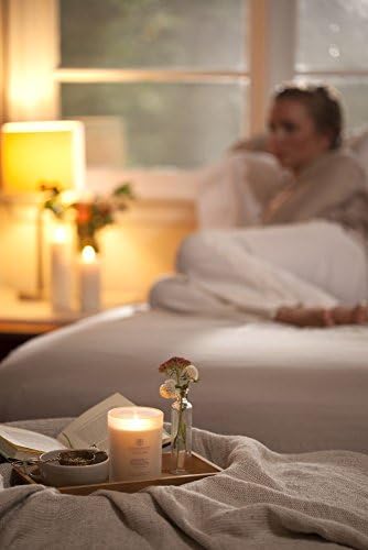 Chesapeake Bay Candle Medium Jar Peace & Tranquility Cashmere Jasmine Scented Wax Candle - Image 6
