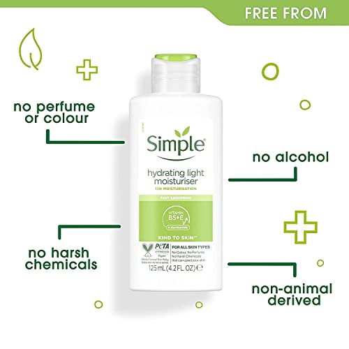 Simple Hydrating Light Moisturizer, 4.2 fl oz - Lightweight & Refreshing - Image 3