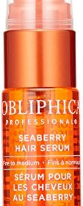 Obliphica Seaberry Leave-In Serum for Fine/Medium Hair - 0.5 Fl Oz, Nourishing & Frizz-Free