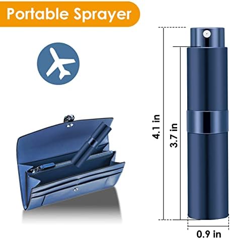 Saiveina 8ml Refillable Perfume Atomizer Travel Bottles Set of 4 Portable Easy Application - Image 2