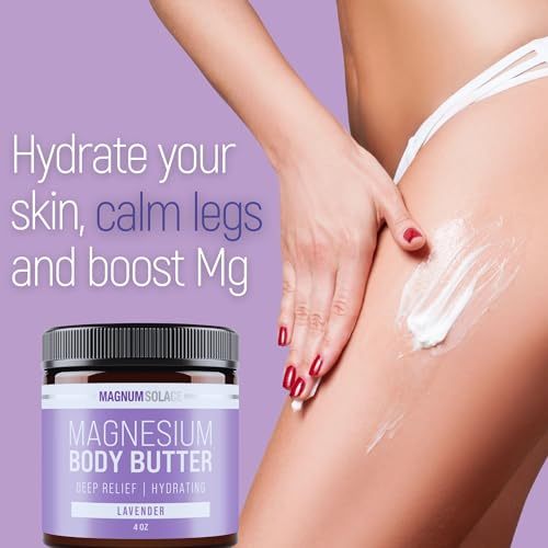 Nighttime Lavender Magnesium Body Butter Cream - Image 4