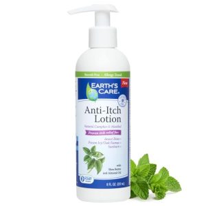 Earth's Care Steroid-Free Anti-Itch Lotion for Sunburn, Dry Skin, 8 FL OZ