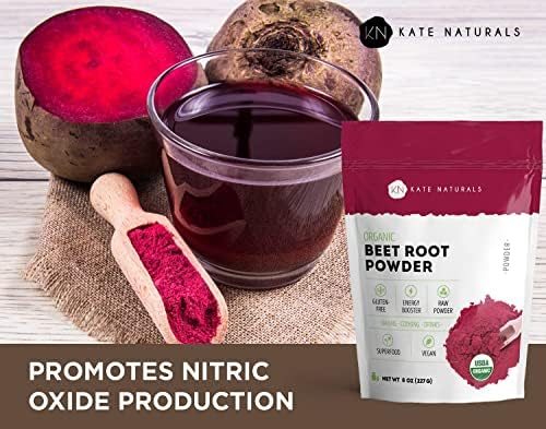 Kate Naturals Organic Beet Root Powder 8oz Smoothie Energy Boost Supplement - Image 4