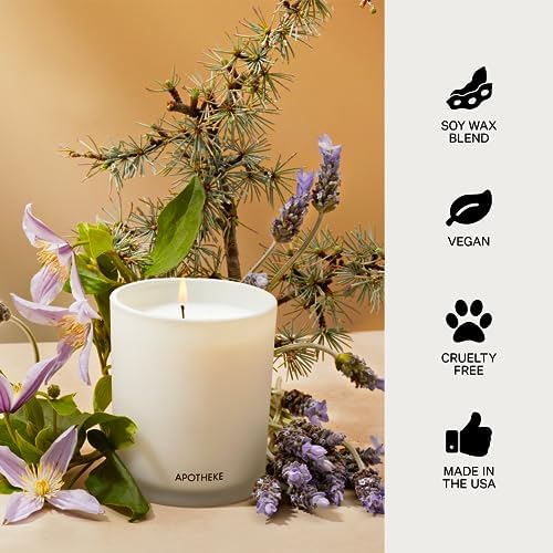 Apotheke Hinoki Lavender Luxury Aromatherapy Candle - Soy Wax Blend - Image 5