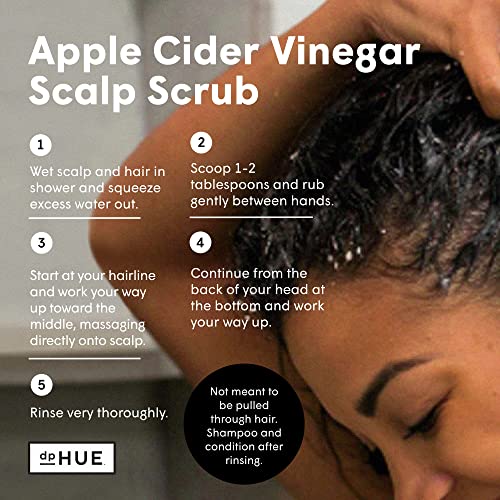 DpHUE Apple Cider Vinegar Scalp Scrub, 9 oz, Vegan - Image 3