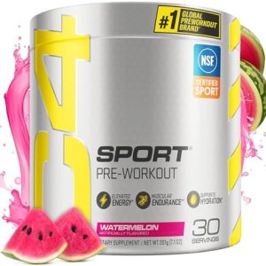 Cellucor C4 Sport Pre Workout Powder, Watermelon, Creatine, 135mg Caffeine, NSF Certified, 30 Servings