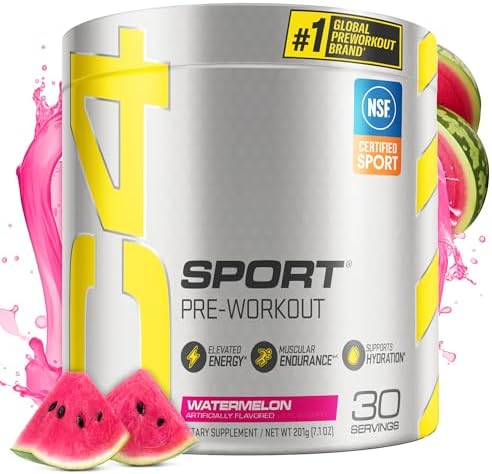 Cellucor C4 Sport Pre Workout Powder, Watermelon, Creatine, 135mg Caffeine, NSF Certified, 30 Servings