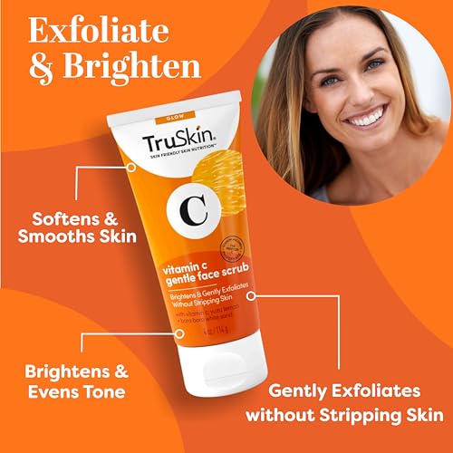TruSkin Vitamin C Gentle Face Scrub - Daily Exfoliator for All Skin Types, 4 Fl. Oz - Image 2
