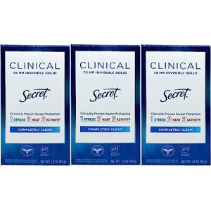 Secret Clinical Strength Invisible Solid Deodorant, 1.6 oz, Pack of 3
